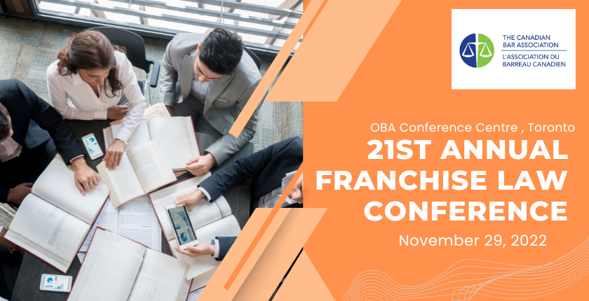 Read more about the article 21st Annual Franchise Law Conference at Toronto