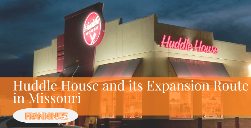 Huddle House and its Expansion Route in Missouri