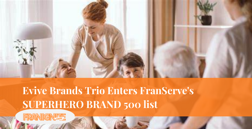 Evive Brands Trio Enters FranServe's SUPERHERO BRAND 500 list