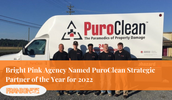 Bright Pink Agency Named PuroClean Strategic Partner of the Year for 2022